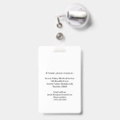 Unieke LPN Verpleegster Badge (Achterkant met uittrekbare clip)