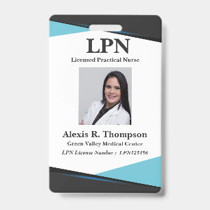 Unieke LPN-verpleegstersbadge Badge