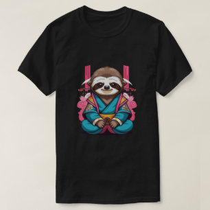 Unieke Luiaard Samurai Koel en Eigenzinnig Dierlij T-shirt