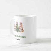 Unieke Luipaard Kerstbomen Persoonlijke Mok (Voorkant links)