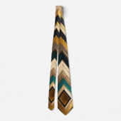Unieke luxe gouden print stropdas (Achterkant)