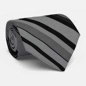 Unieke luxe grijze print Stropdas (Opgerold)