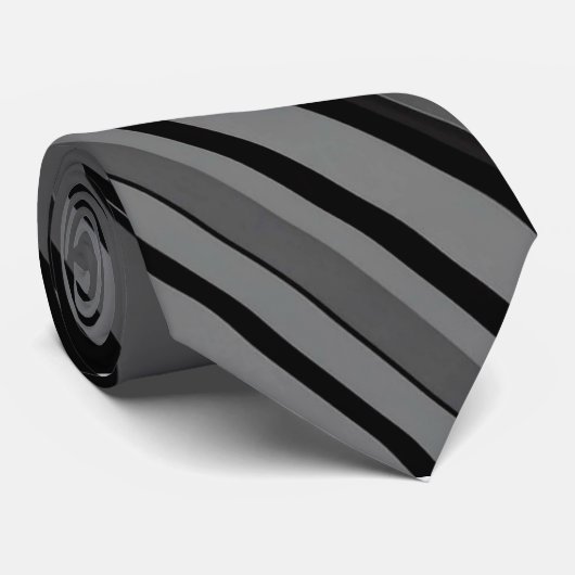 Unieke luxe grijze print Stropdas (Opgerold)