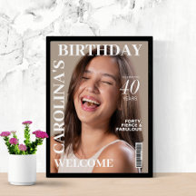 Unieke Magazine cover 40ste verjaardagsfeest welko