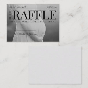 Unieke Magazine Foto Baby shower Luier Raffle Informatiekaartje