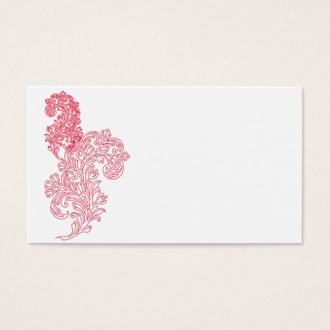 Unieke magenta grens sjabloon visitekaartjes (Voorkant)