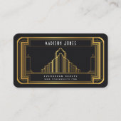 Unieke makelaar Art Deco Business Visitekaartje (Voorkant)