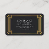 Unieke makelaar Art Deco Business Visitekaartje (Achterkant)