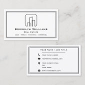 Unieke makelaar huizen en onroerend goed verhuizen visitekaartje (Voorkant / Achterkant)