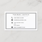 Unieke makelaar huizen en onroerend goed verhuizen visitekaartje (Achterkant)