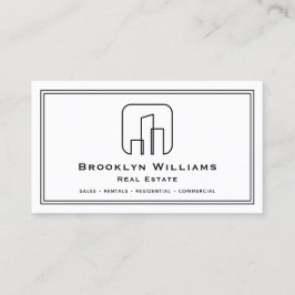 Unieke makelaar huizen en onroerend goed verhuizen visitekaartje