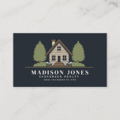 Unieke makelaar rustieke huis foto visitekaartje (Voorkant)