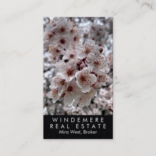 Unieke makelaar van onroerend goed, makelaar Cherr Visitekaartje (Voorkant)