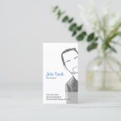 Unieke Mannelijke Trekker Visitekaartje (Staand voorkant)