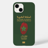 Unieke Marokkaanse reispaspoortprintsouvenir Case-Mate iPhone Case (Achterkant)