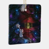 Unieke Masonic Kerstmis Keramisch Ornament (Rechts)