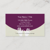 Unieke massage Visitekaartjes (Voorkant)