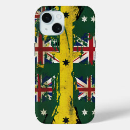 Unieke Mates Mingling: Australisch + Brits Fusion iPhone 15 Case