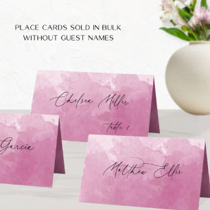 Unieke Mauve Pink Waterverf Achtergrond Plaatskaartje