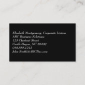 Unieke Medieval Damask Professional-Visitekaartjes Visitekaartje (Achterkant)