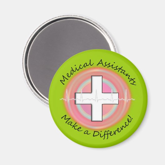 Unieke medische hulporganisaties magneet (Voorkant / Achterkant)