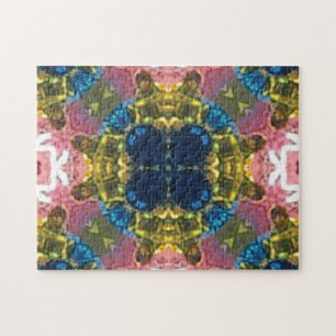 Unieke meerkleurige puzzel uitdaging