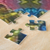 Unieke meerkleurige puzzel uitdaging legpuzzel (Zijkant)