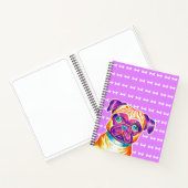 Unieke, met de hand getekende, Paarse stekker Notitieboek (Binnen)