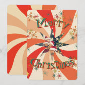 Unieke mid-century modern atoomkunst familie foto kaart (Voorkant / Achterkant)