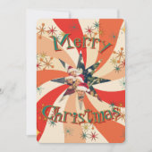 Unieke mid-century modern atoomkunst familie foto kaart (Voorkant)