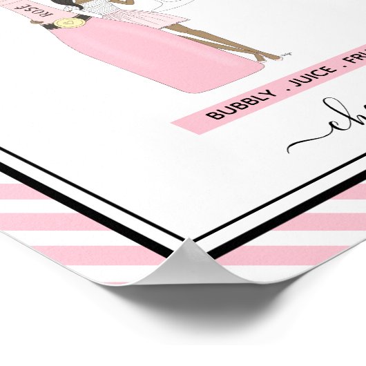 Unieke Mimosa Bar-teken Poster (Hoek)