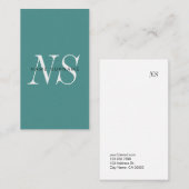 Unieke minieme verticale Visitekaartje van het mon (Voorkant / Achterkant)