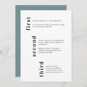 Unieke minimale verticale trekkracht menu (Voorkant / Achterkant)