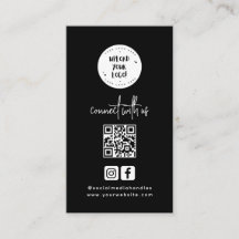 Unieke, minimale zwarte Qr-code voor sociale media