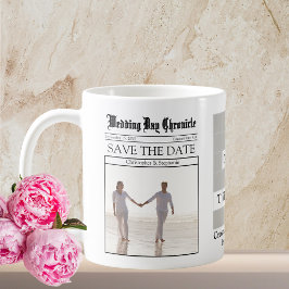 Unieke Minimalistische Aangepaste Krant Save the D Koffiemok
