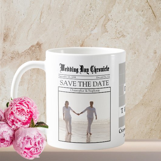 Unieke Minimalistische Aangepaste Krant Save the D Koffiemok
