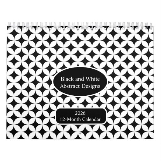 Unieke minimalistische Abstracte kunst 2026 Kalender (Hoes)