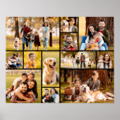 Unieke minimalistische fotocollage van 12 poster (Voorkant)