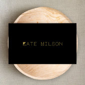 Unieke minimalistische God Typografie Clean Black Visitekaartje