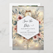 Unieke Minimalistische Houten Pot Trouwdag Save The Date (Voorkant / Achterkant)