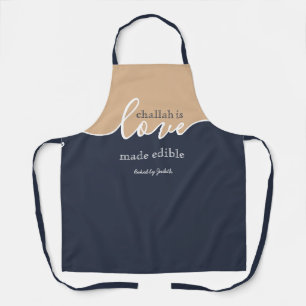 Unieke Minimalistische Manuscript Challah is Love  Schort