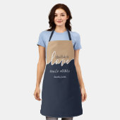 Unieke Minimalistische Manuscript Challah is Love  Schort (Gedragen)