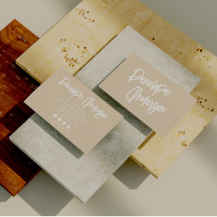 Unieke minimalistische neutrale Boho chique modern Visitekaartje