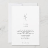 Unieke minimalistische uitnodiging tot huwelijk (Voorkant)