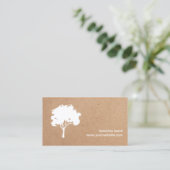 Unieke minimalistische whitepboardplank met witte visitekaartje (Staand voorkant)