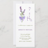 Unieke Mode Eenvoudige lavender Bouquet Handgeschr Kaart (Voorkant)