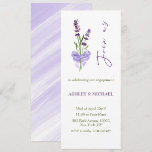 Unieke Mode Eenvoudige lavender Bouquet Handgeschr Kaart