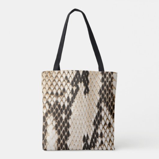 Unieke Mode Snakeskin-Canvas tas (Achterkant)