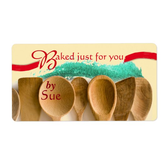 Unieke Modern Baked by You Labels (Voorkant)