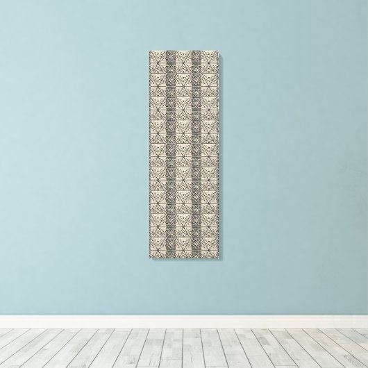 Unieke moderne Abstracte geometrische pixelpatrone Canvas Afdruk (Insitu (Houten vloer))